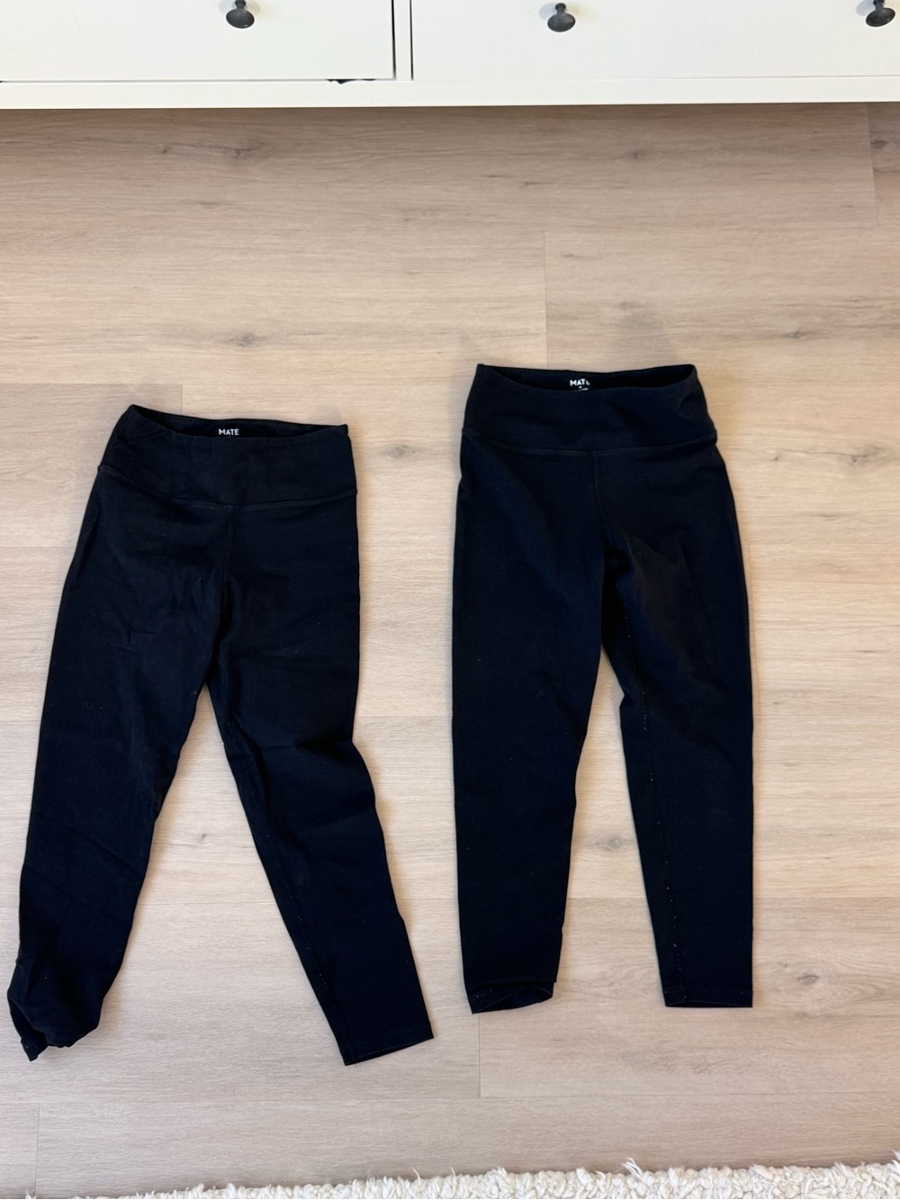 Mate the Label women’s black cotton Leggings Medium